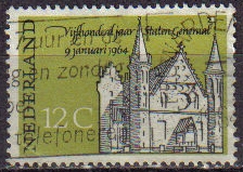 z vendido Holanda 1964 Scott 422 Sello Consejo General La Haya 12c usado Stamps Netherlands Holland Hollande Olanda 